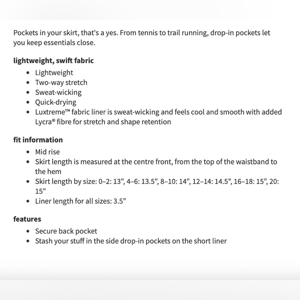 Lululemon Pace Rival Mid-Rise Skirt *Long - Picture 12 of 12